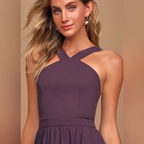 Lulu's Purple Maxi Dress - Picture 7 of 16